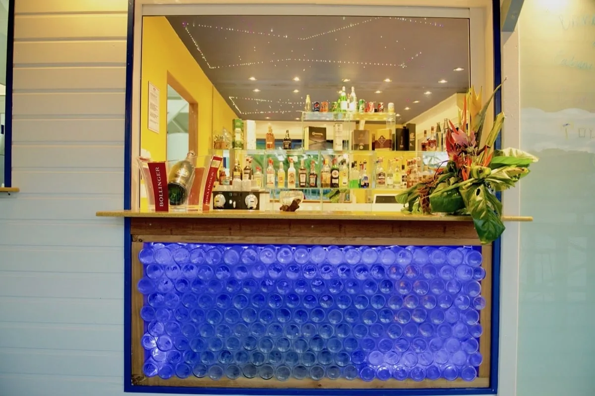 Bar bleu de La Cabane du Pêcheur