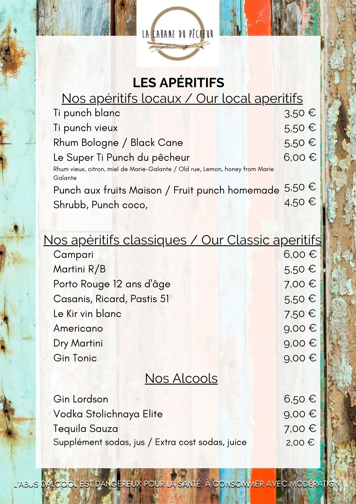 Carte des champagnes